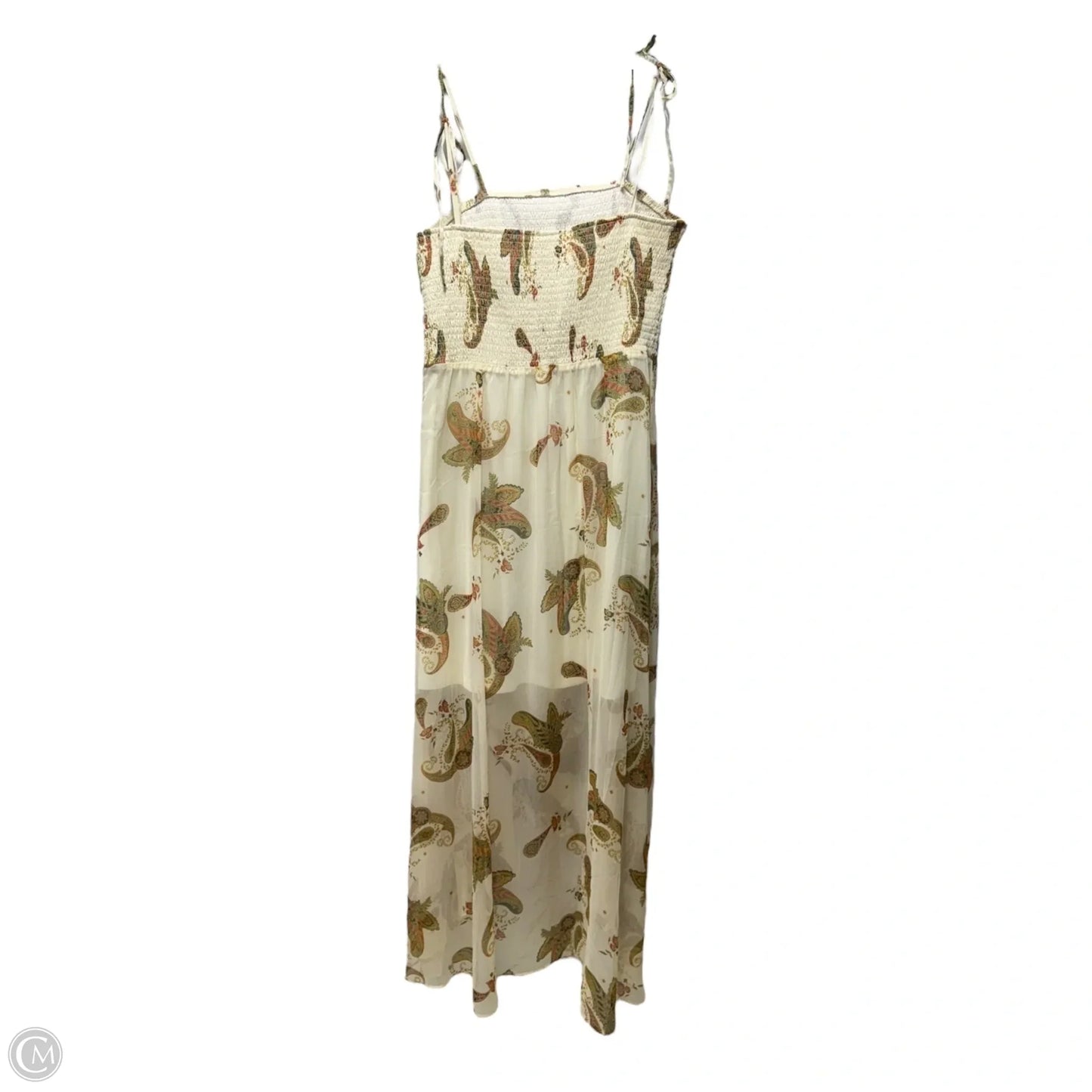 Summer Oasis Smocked Bodice Dress By Vince Camuto In Paisley Print, Size: M