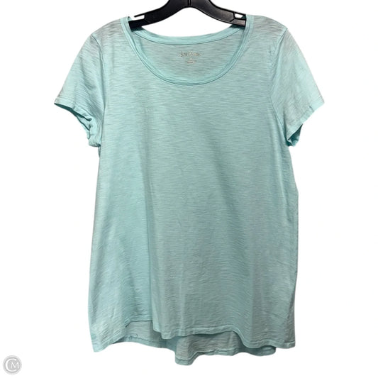 Etta Scoop Neck Top Designer By Lilly Pulitzer In Aqua, Size: M
