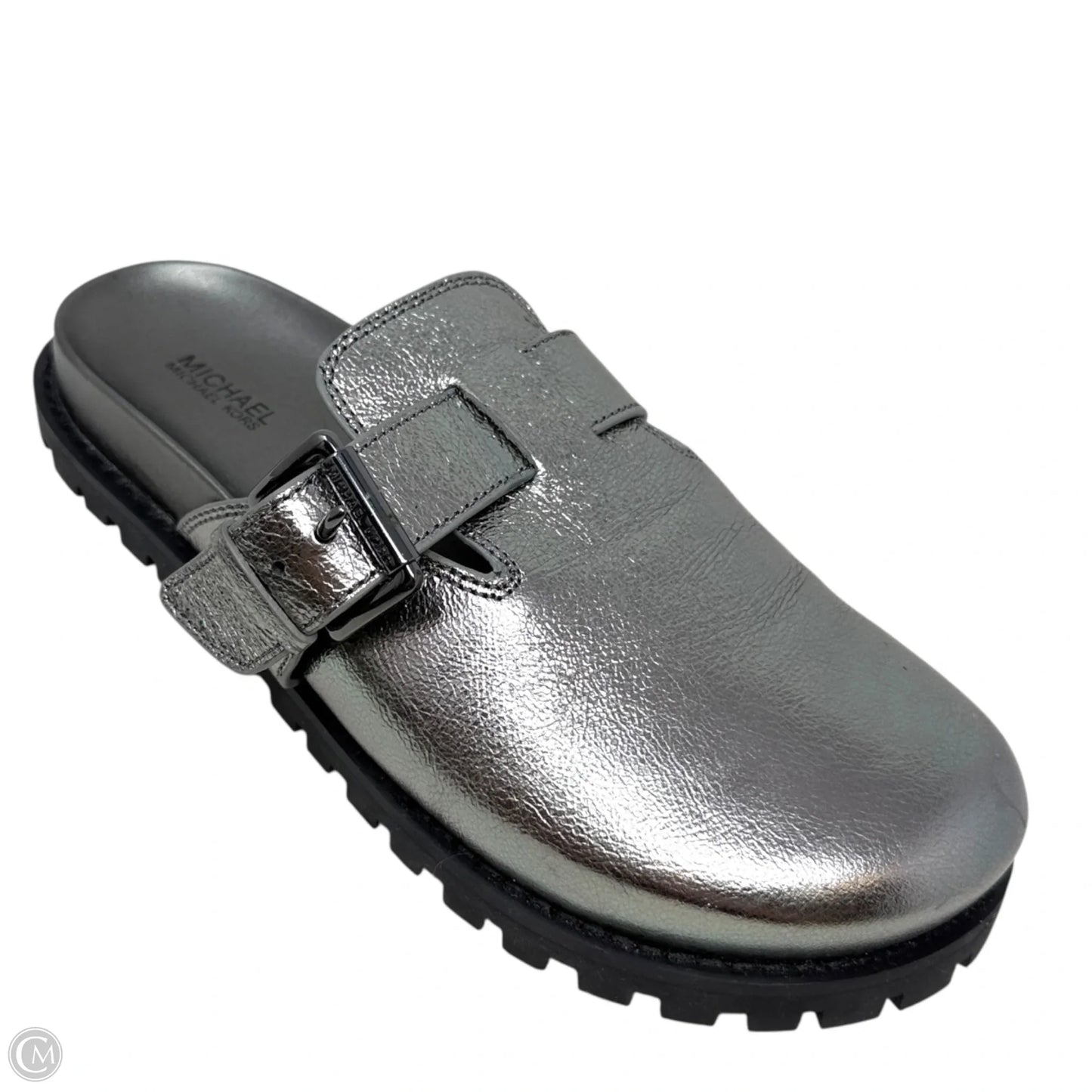 Judd Slip-On Clog Flats By Michael By Michael Kors In Silver, Size: 7.5