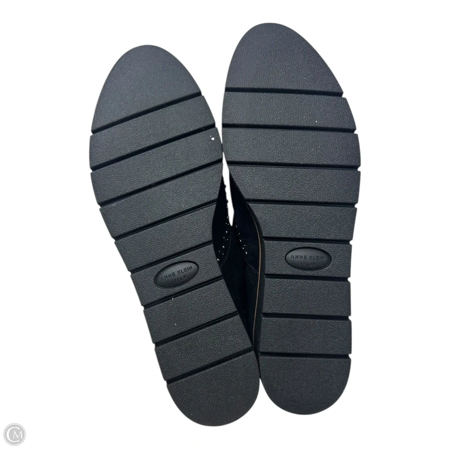 Studded Slip On Shoes Flats By Anne Klein In Black, Size: 10.5
