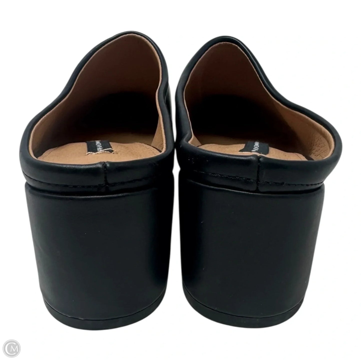 Pointed Toe Mules Shoes Heels Block By French Connection In Black, Size: 8.5