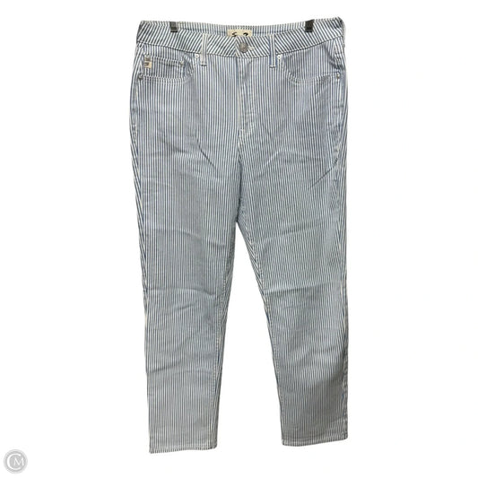 Jeans Straight By Seven 7 In Striped Pattern, Size: 10