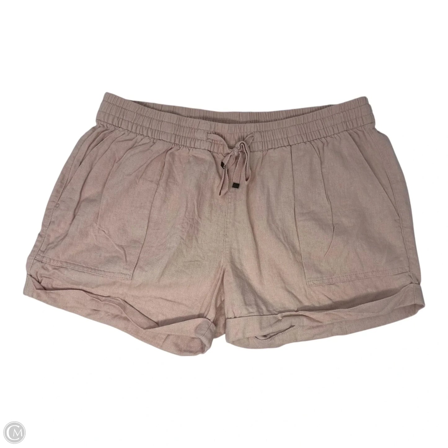 Linen Blend Shorts By Old Navy In Peach, Size: M