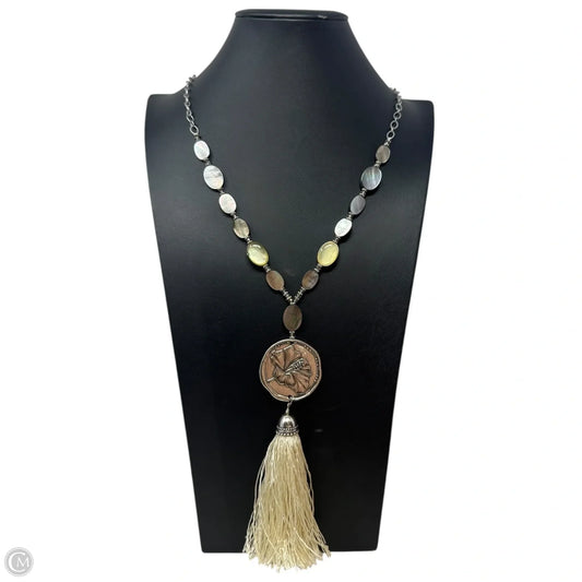 Tassel Medallion Chain Necklace Statement Long By Chicos