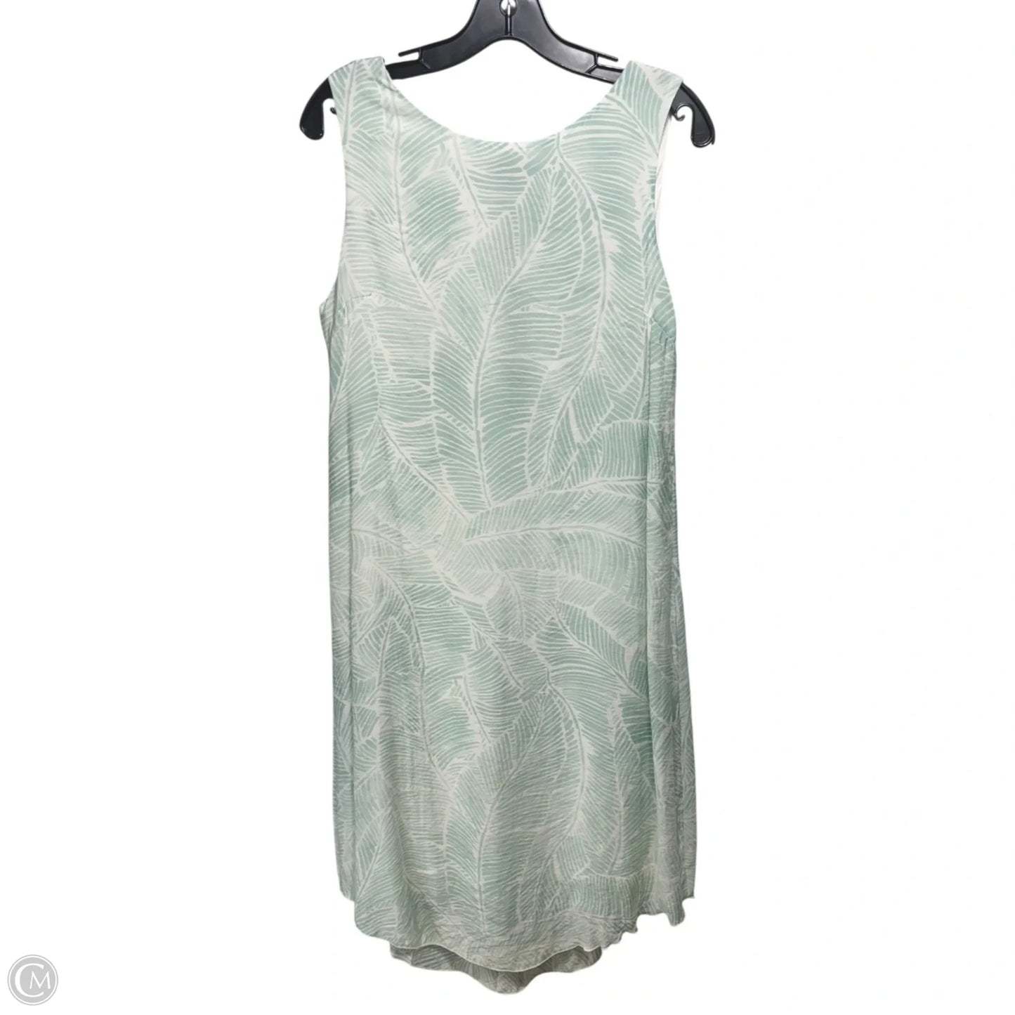 Dress Casual Midi By Charlie B In Green & White, Size: M