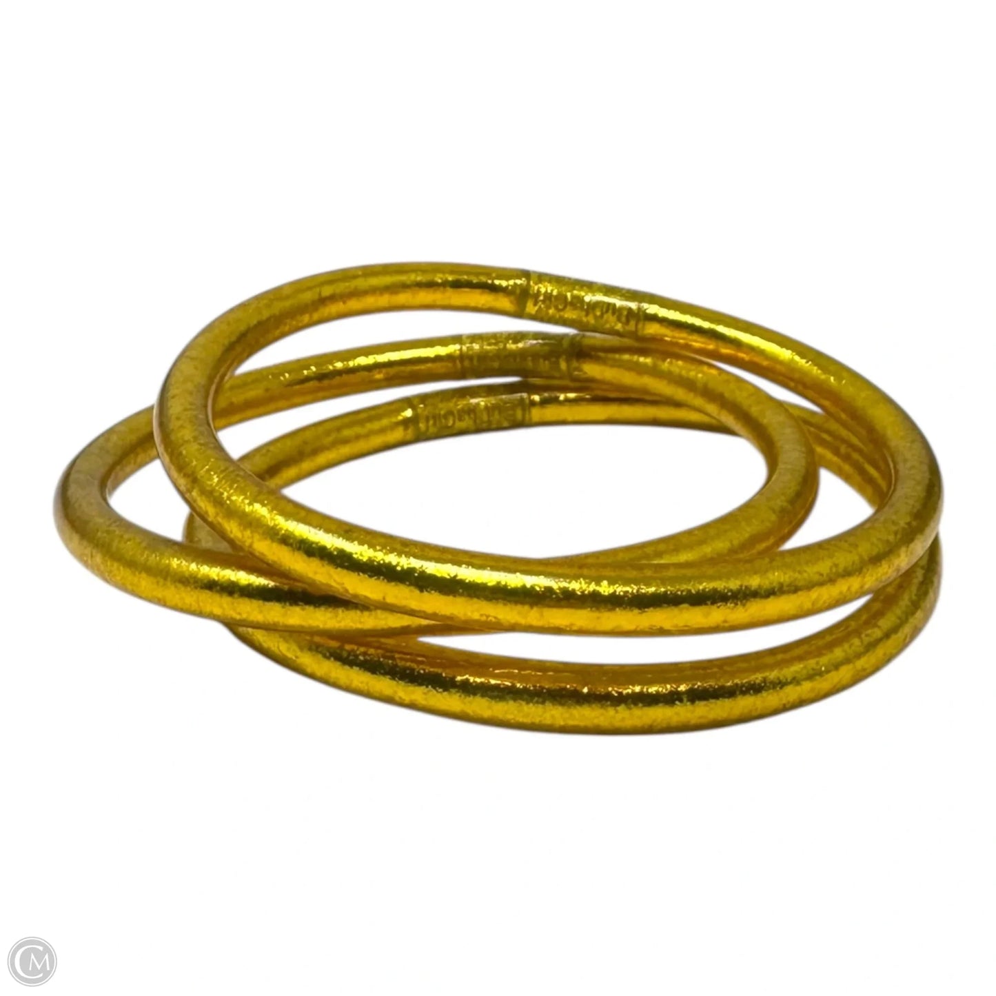 3 Piece Gold Bangle Bracelet Set By BuDha Girl
