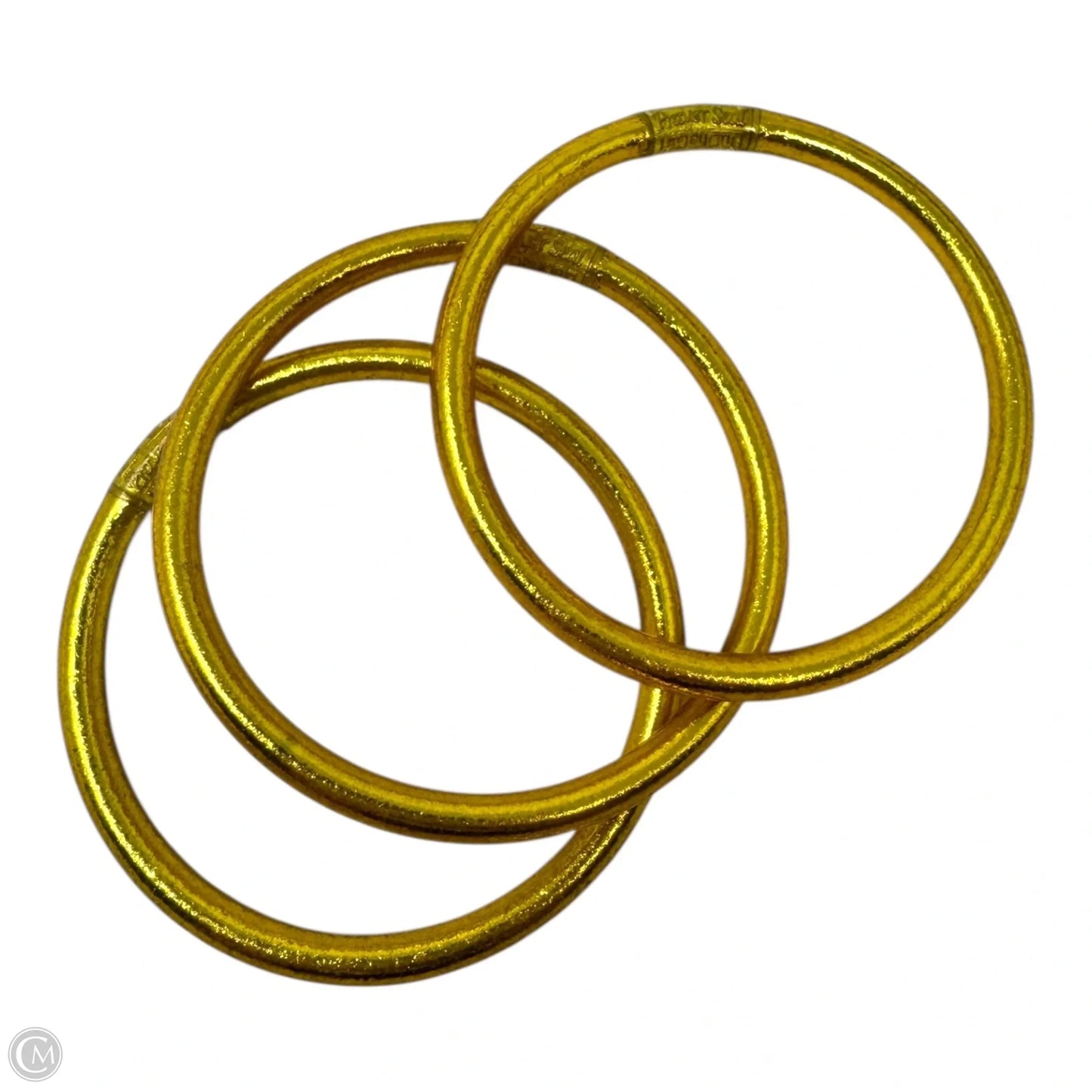 3 Piece Gold Bangle Bracelet Set By BuDha Girl