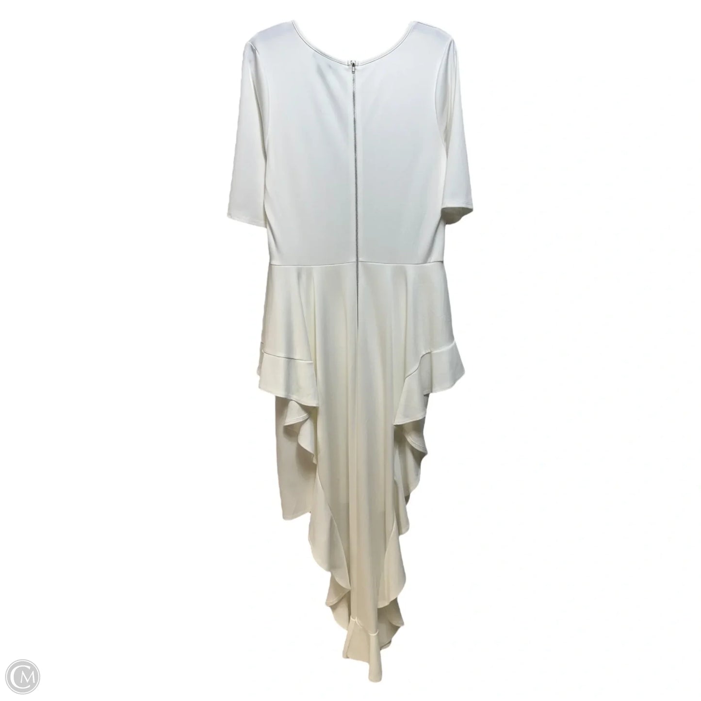 Dress Party Long By Ashley Stewart In White, Size: 16