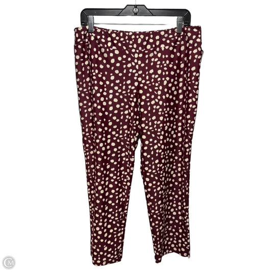 Pants Lounge By Jude Connally In Maroon, Size: L
