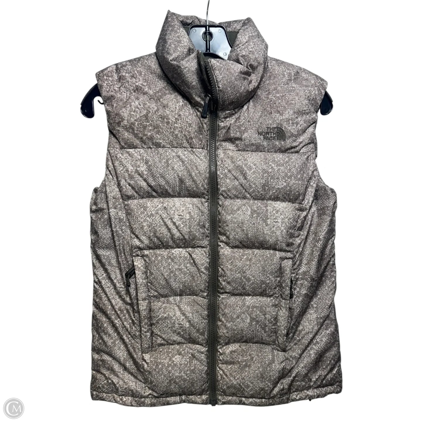 Vest Puffer & Quilted By The North Face In Brown, Size: S