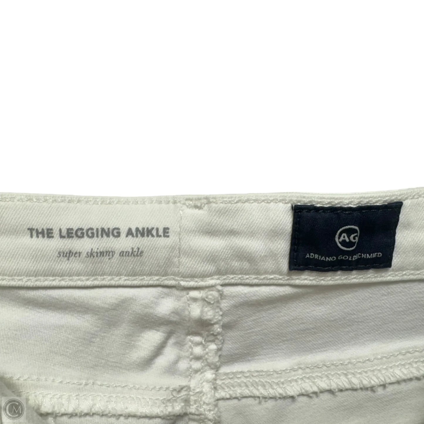 The Legging Super Skinny Ankle Jeans By Adriano Goldschmied In White, Size: 2/26 R