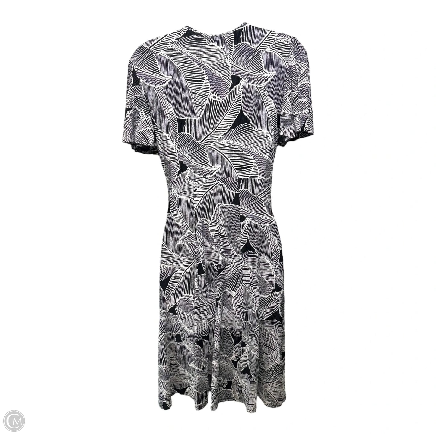 Faux Wrap Midi Dress By La Fee Maraboutee In Black & White, Size: 8