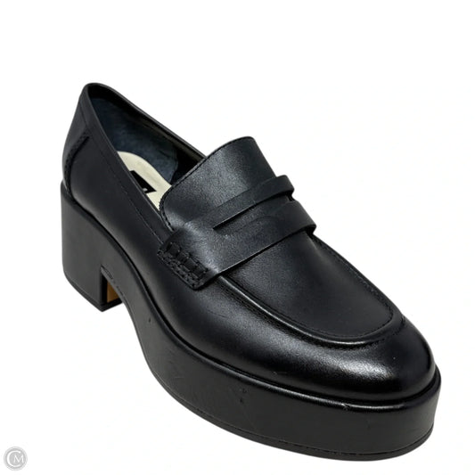 Yanni Leather Platform Loafers By Dolce Vita In Black, Size: 7.5