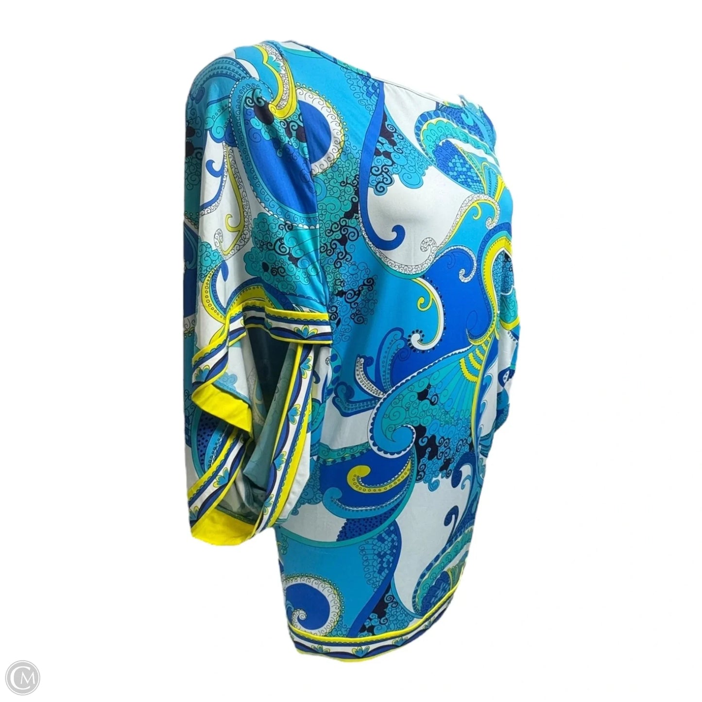 French Rivera Printed Tunic Swim Coverup By Trina Turk In Blue, Size: S