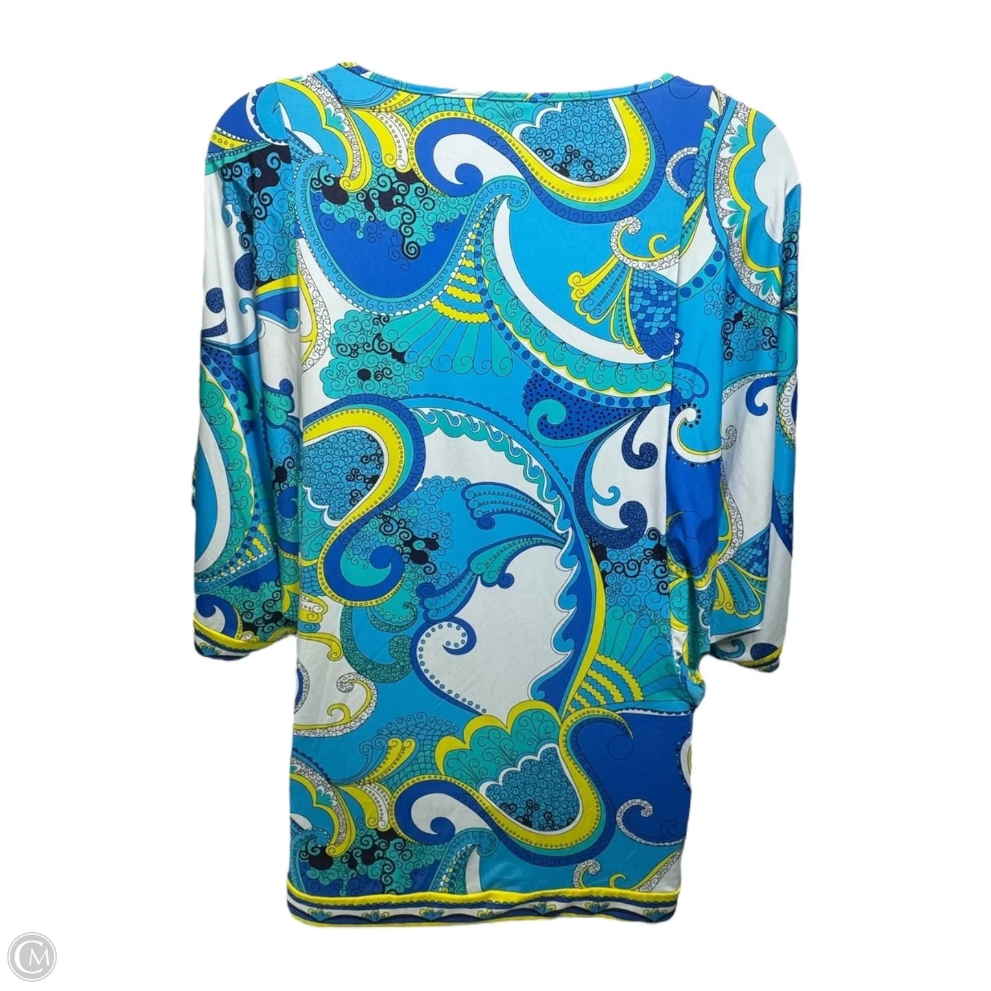 French Rivera Printed Tunic Swim Coverup By Trina Turk In Blue, Size: S