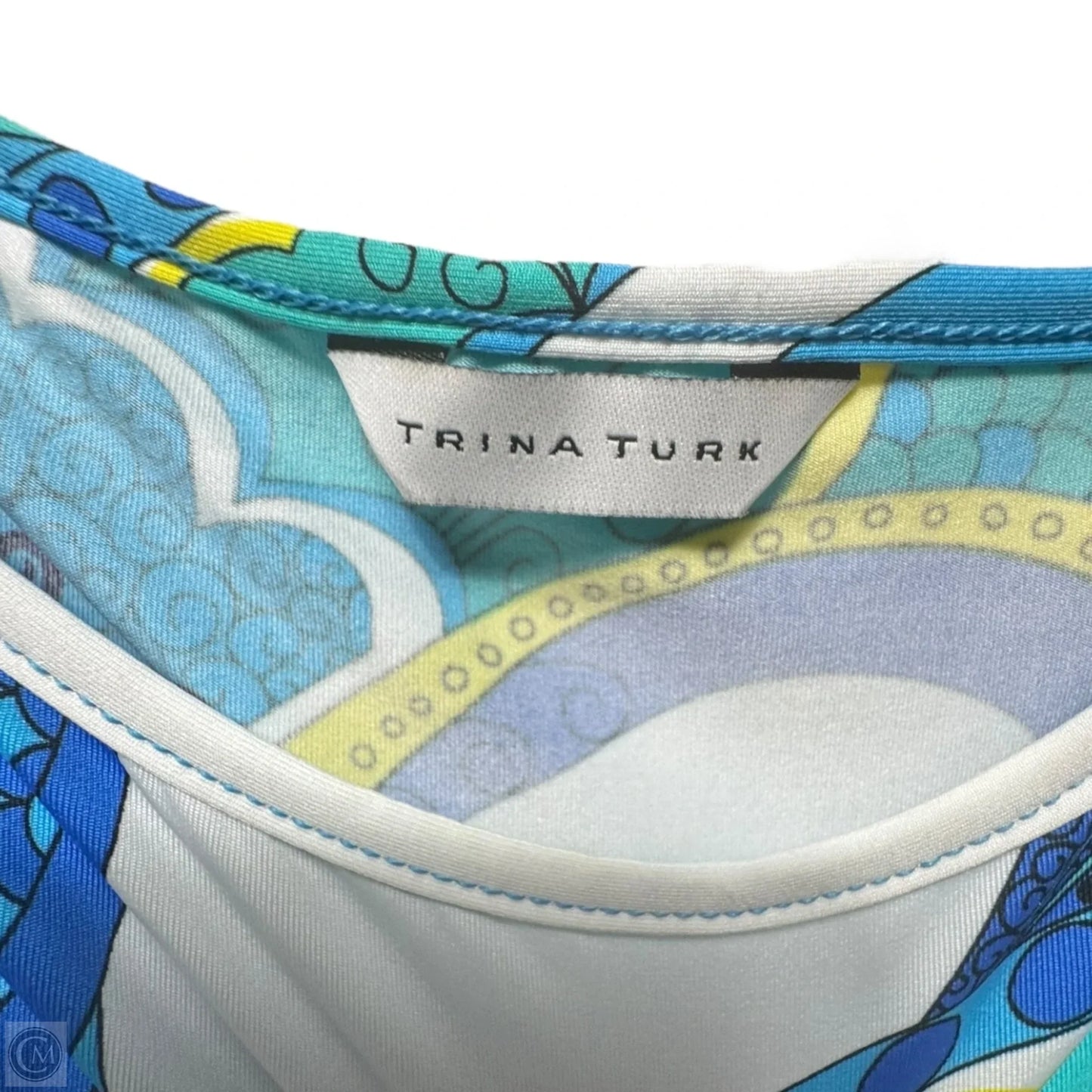 French Rivera Printed Tunic Swim Coverup By Trina Turk In Blue, Size: S