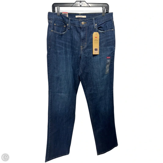 505 Jeans Straight By Levis In Blue Denim, Size: 10