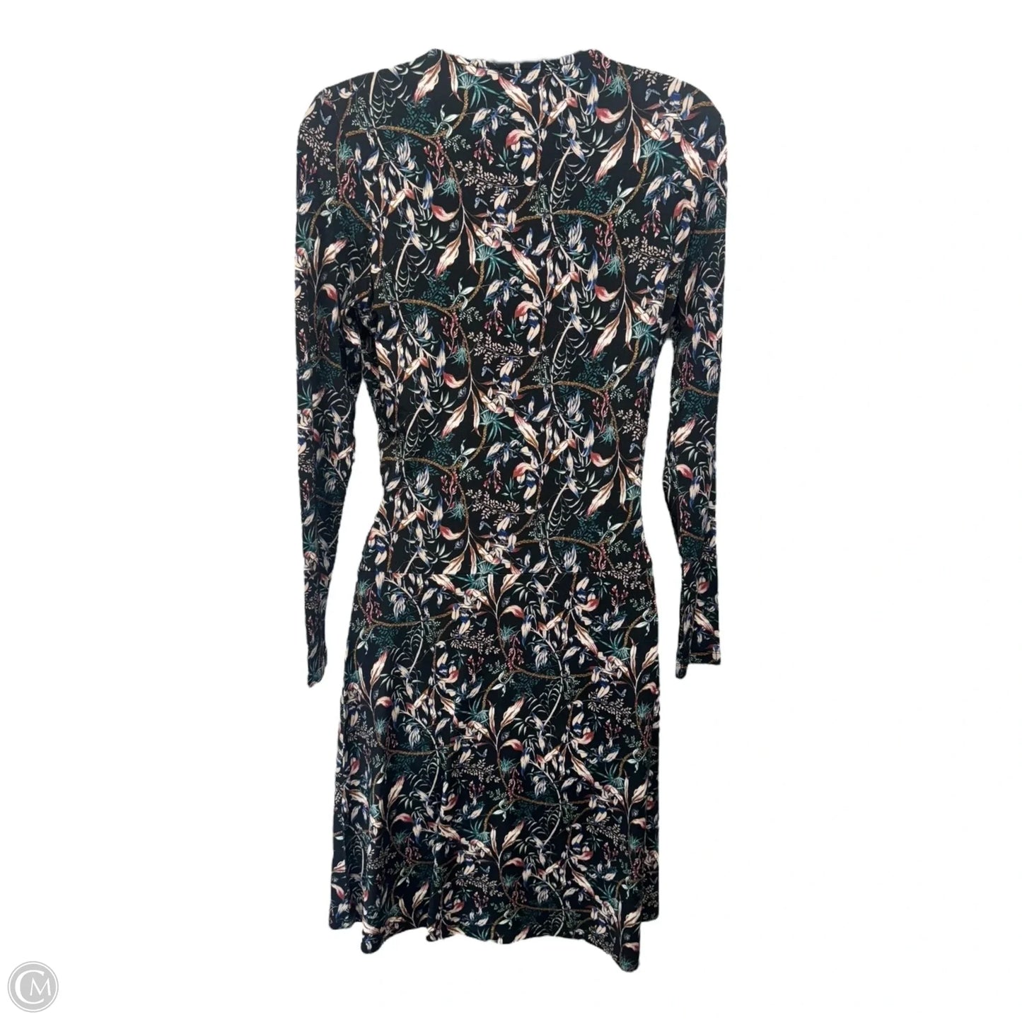 Long Sleeve Mid-Length Dress By La Fee Maraboutee In Floral Print, Size: S