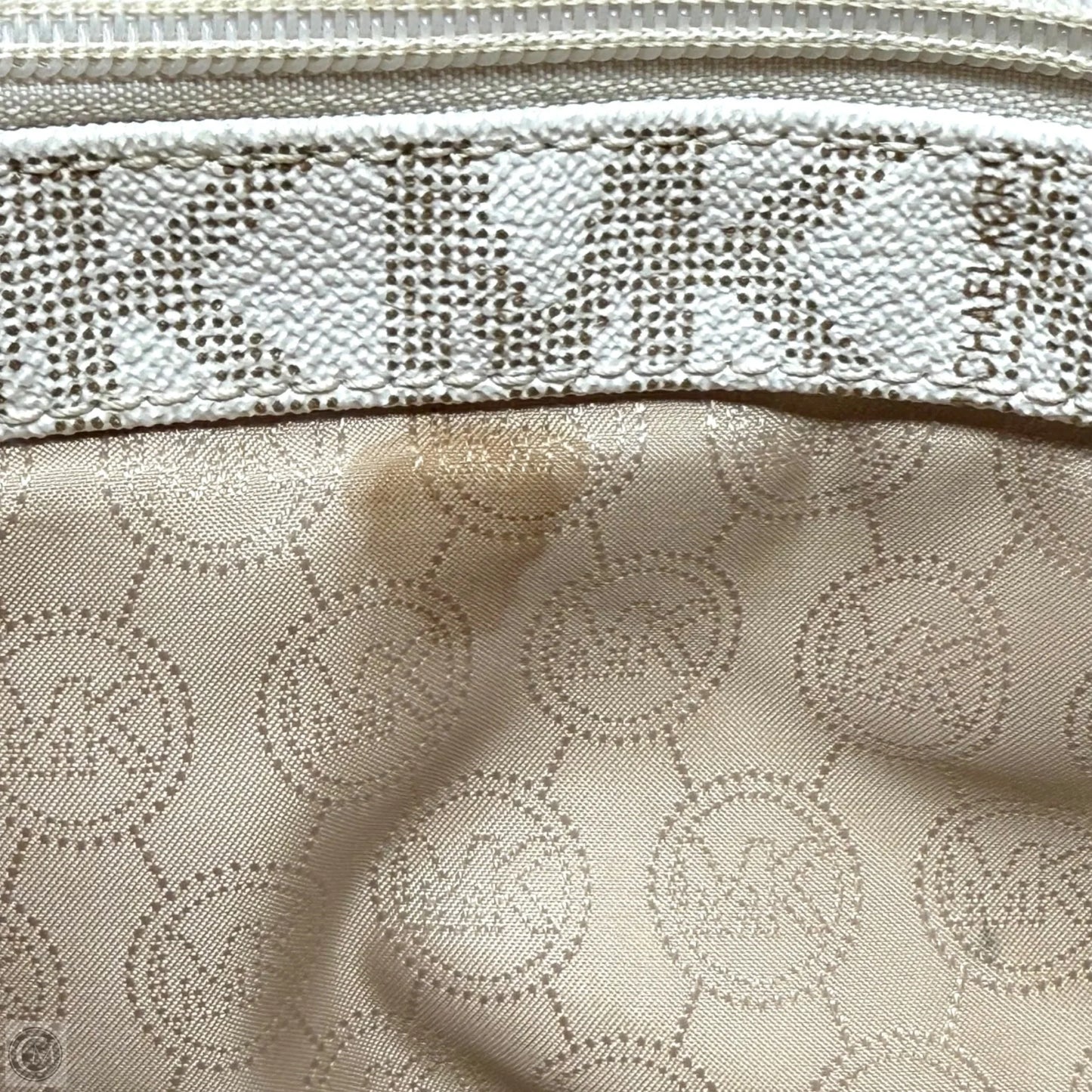 Signature Coated Canvas & Leather Jet Set East West Tote By Michael By Michael Kors, Size: Medium