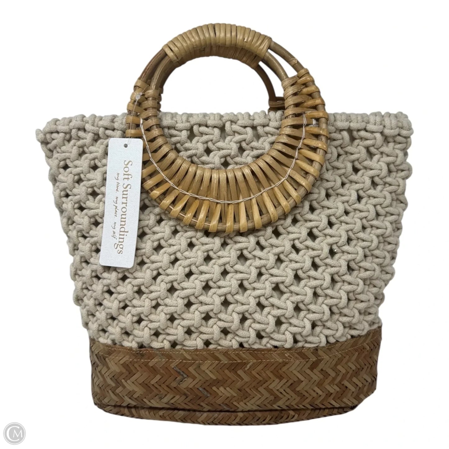Woven Handbag By Soft Surroundings, Size: Medium
