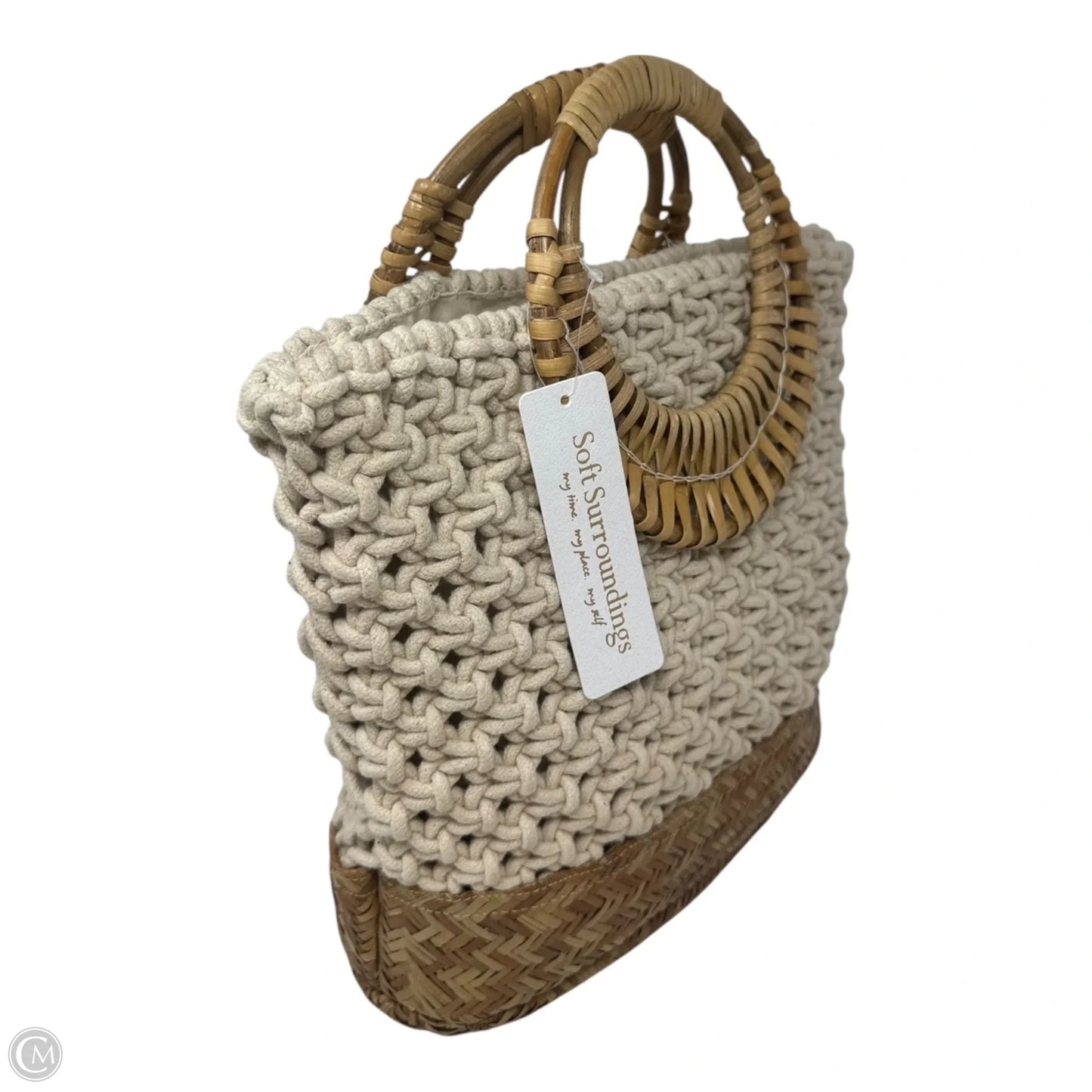 Woven Handbag By Soft Surroundings, Size: Medium