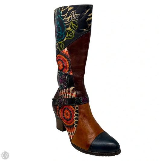 Boots Mid-calf Heels By Spring Step In Multi-colored, Size: 10