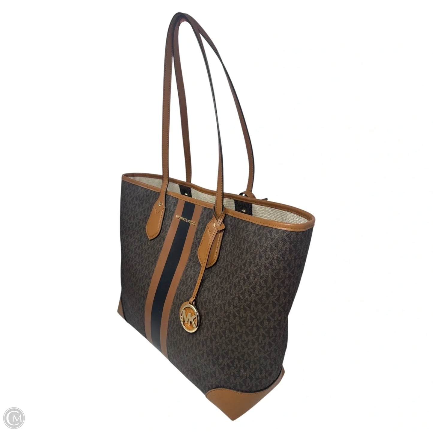 Eva Stripe Logo Tote By Michael By Michael Kors, Size: Large