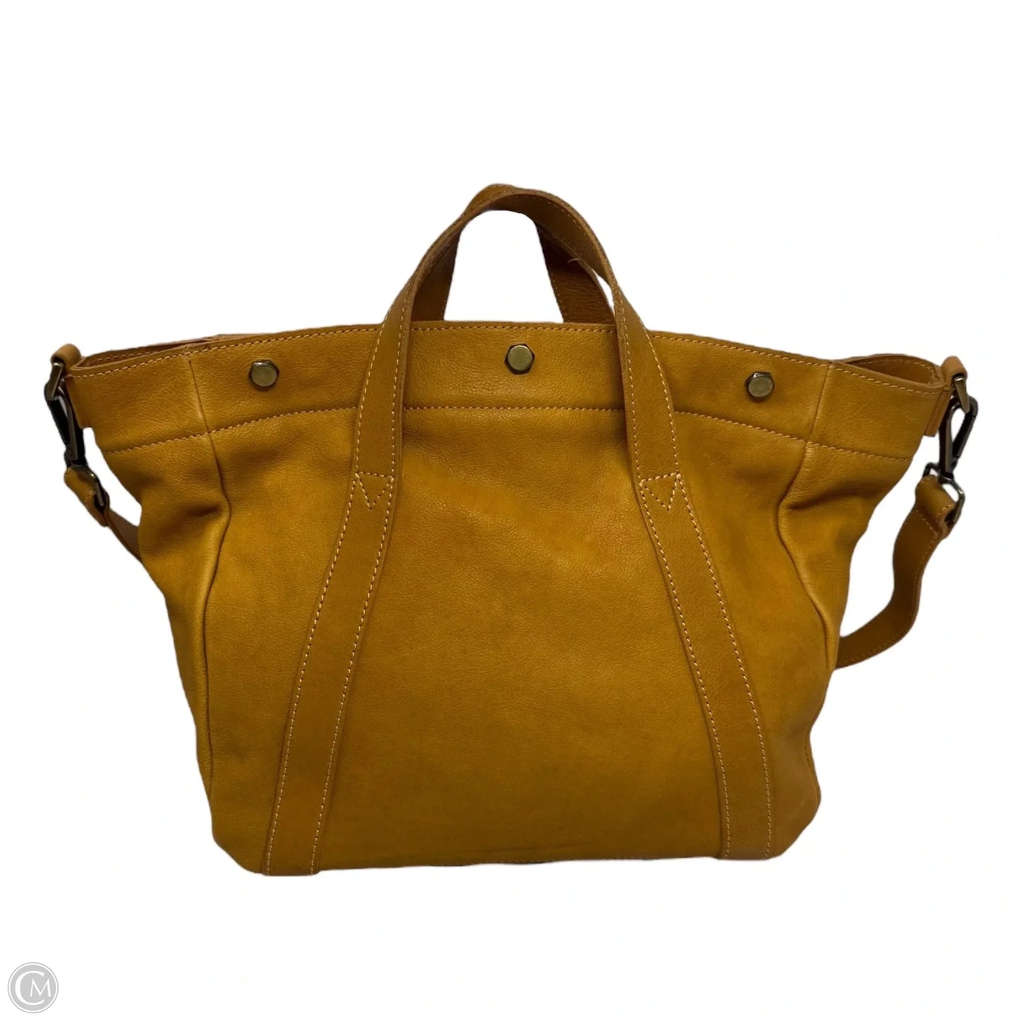 Handbag Leather By Madewell, Size: Medium