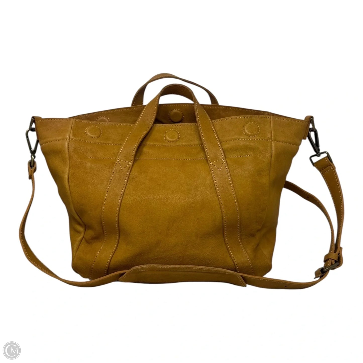 Handbag Leather By Madewell, Size: Medium