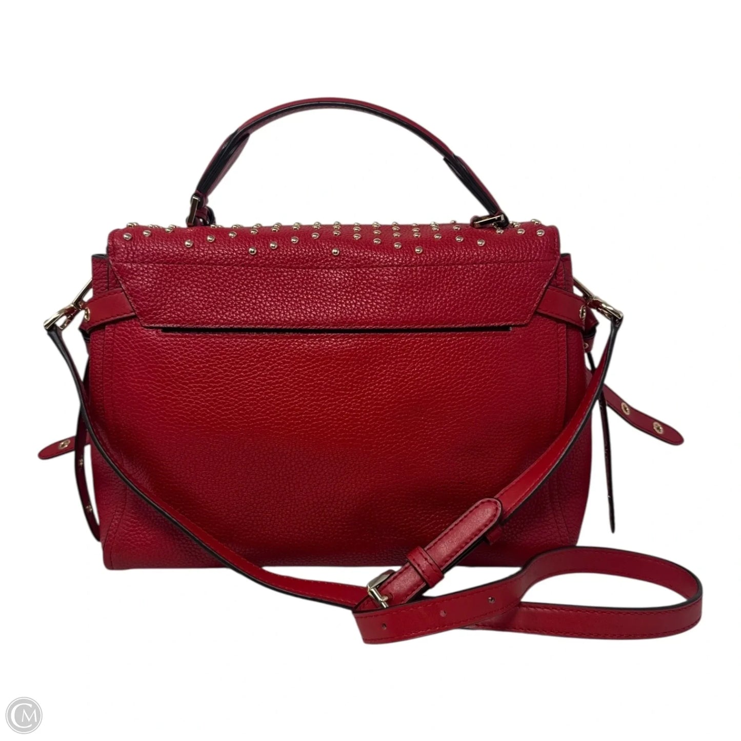 Bristol Studded Handbag Leather By Michael By Michael Kors, Size: Large