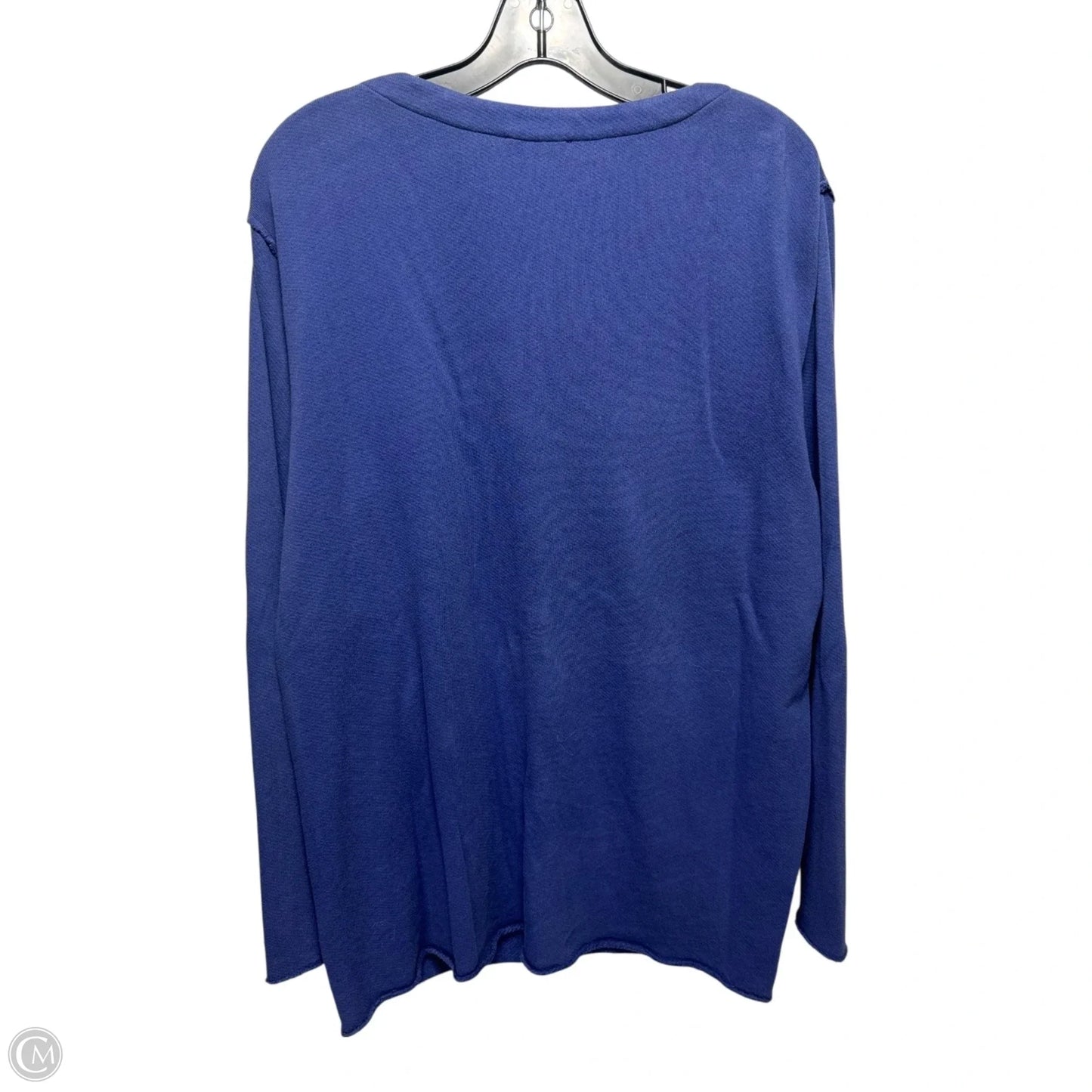 Sweater Cardigan By Eileen Fisher In Blue, Size: M