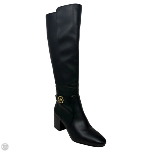 Carmen Leather Riding Boots By Michael By Michael Kors In Black, Size: 6.5