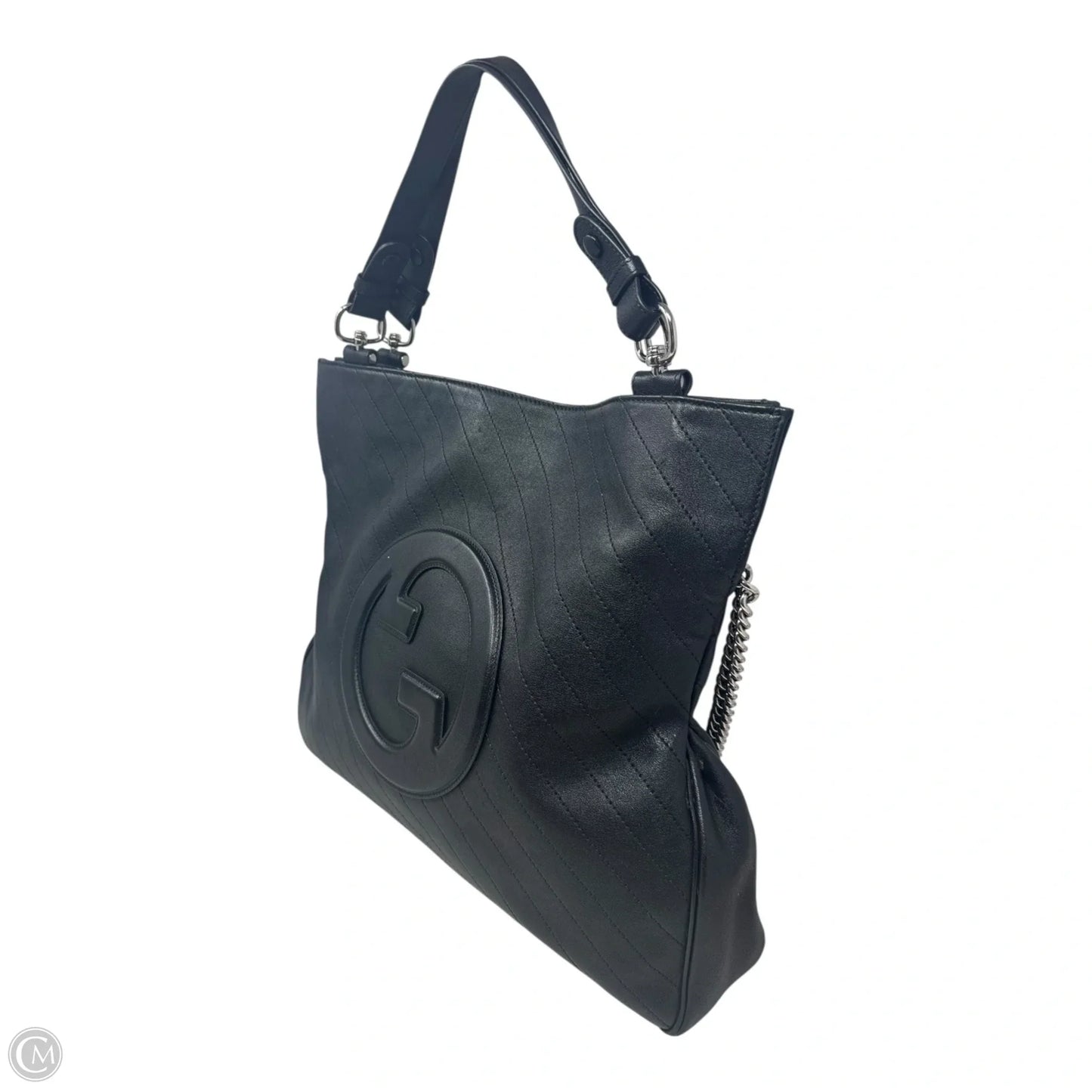 Blondie GG Leather Tote Handbag Luxury Designer By Gucci, Size: Large