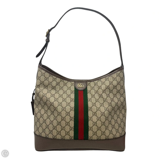 Ophidia Coated Canvas Monogram Shoulder Handbag Luxury Designer By Gucci, Size: Large
