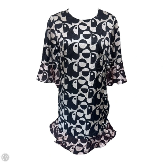 Geo Toucan Mini Dress By Farm Rio In Black & Cream, Size: Xs