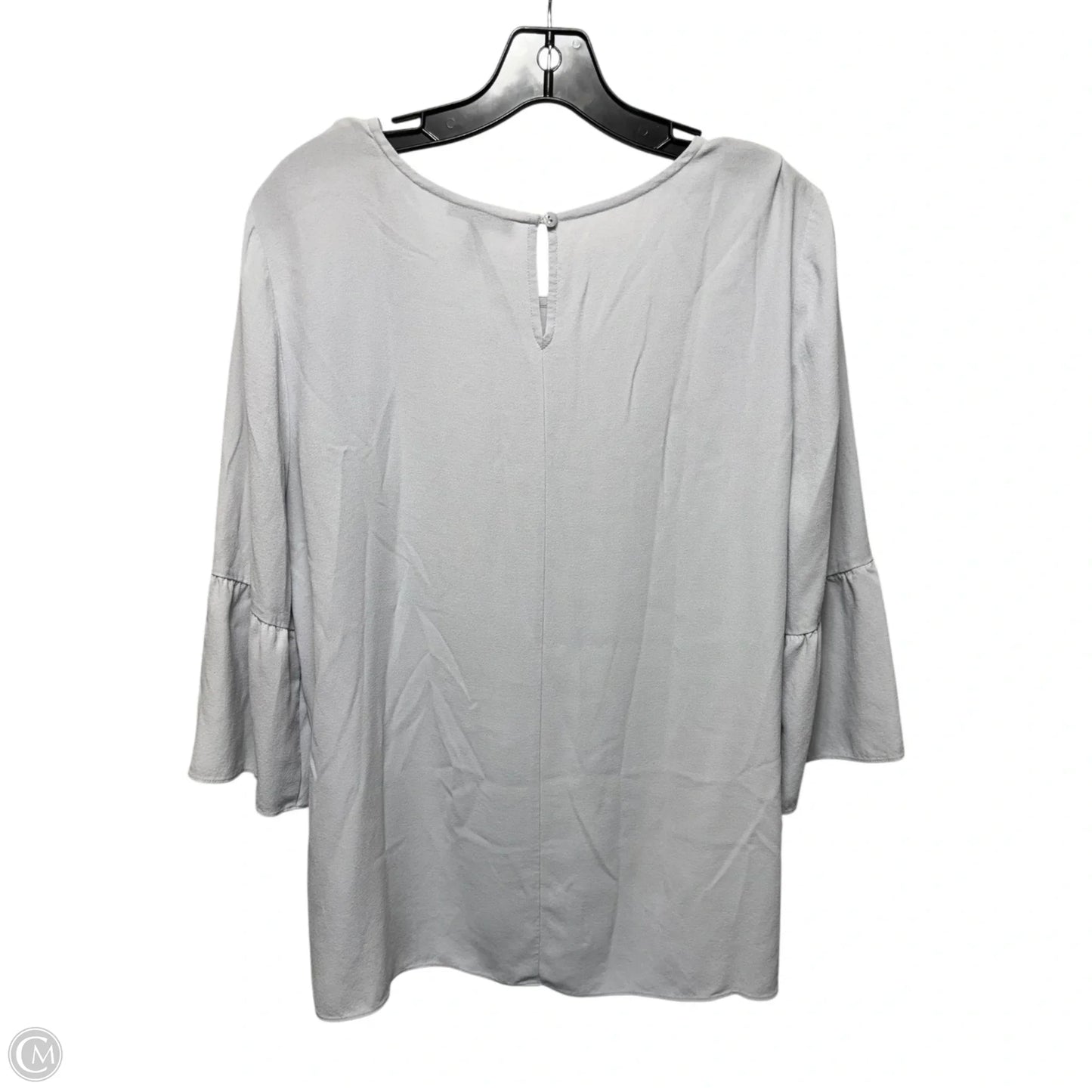 Top 3/4 Sleeve By Eileen Fisher In Grey, Size: L