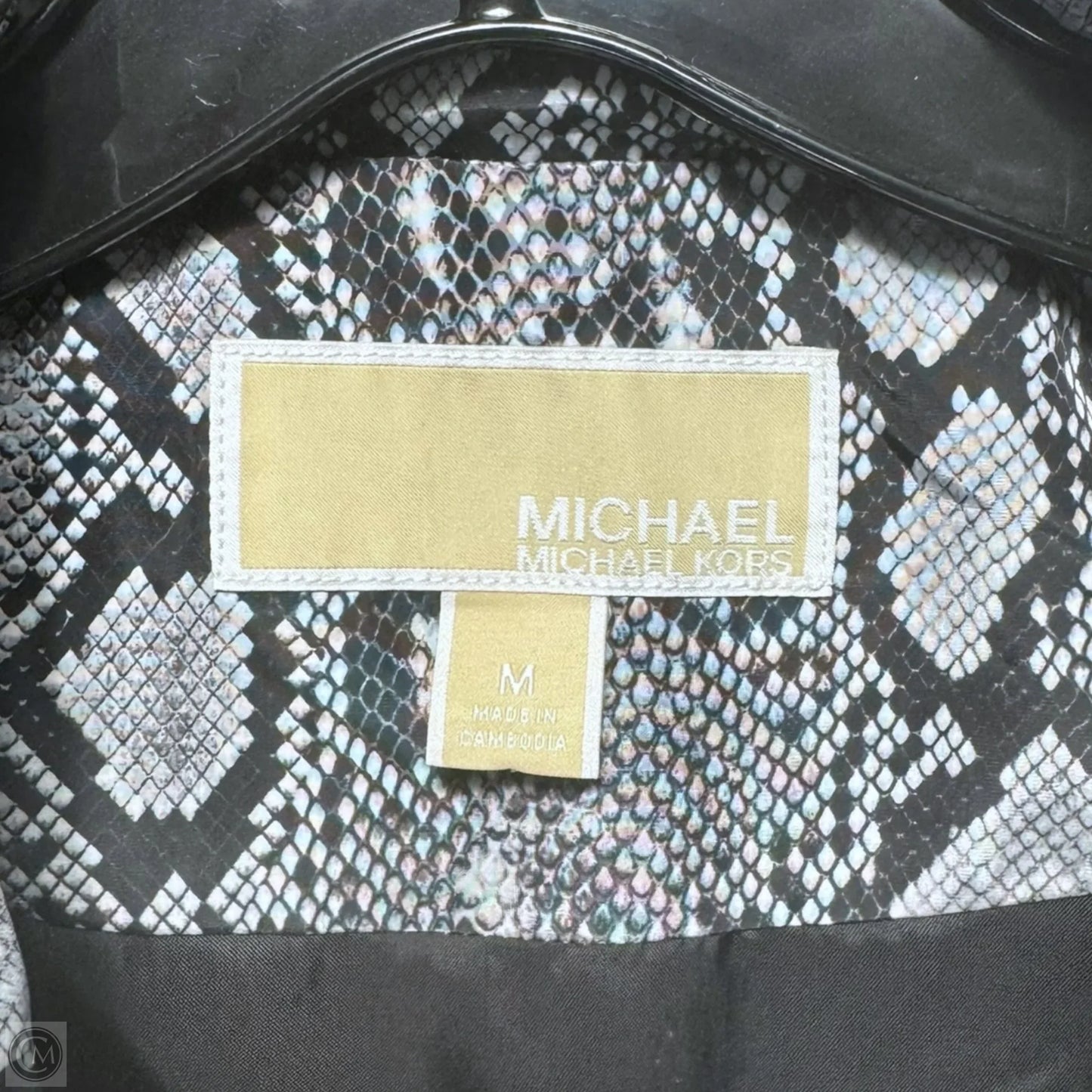 Vest Puffer & Quilted By Michael By Michael Kors In Snakeskin Print, Size: M