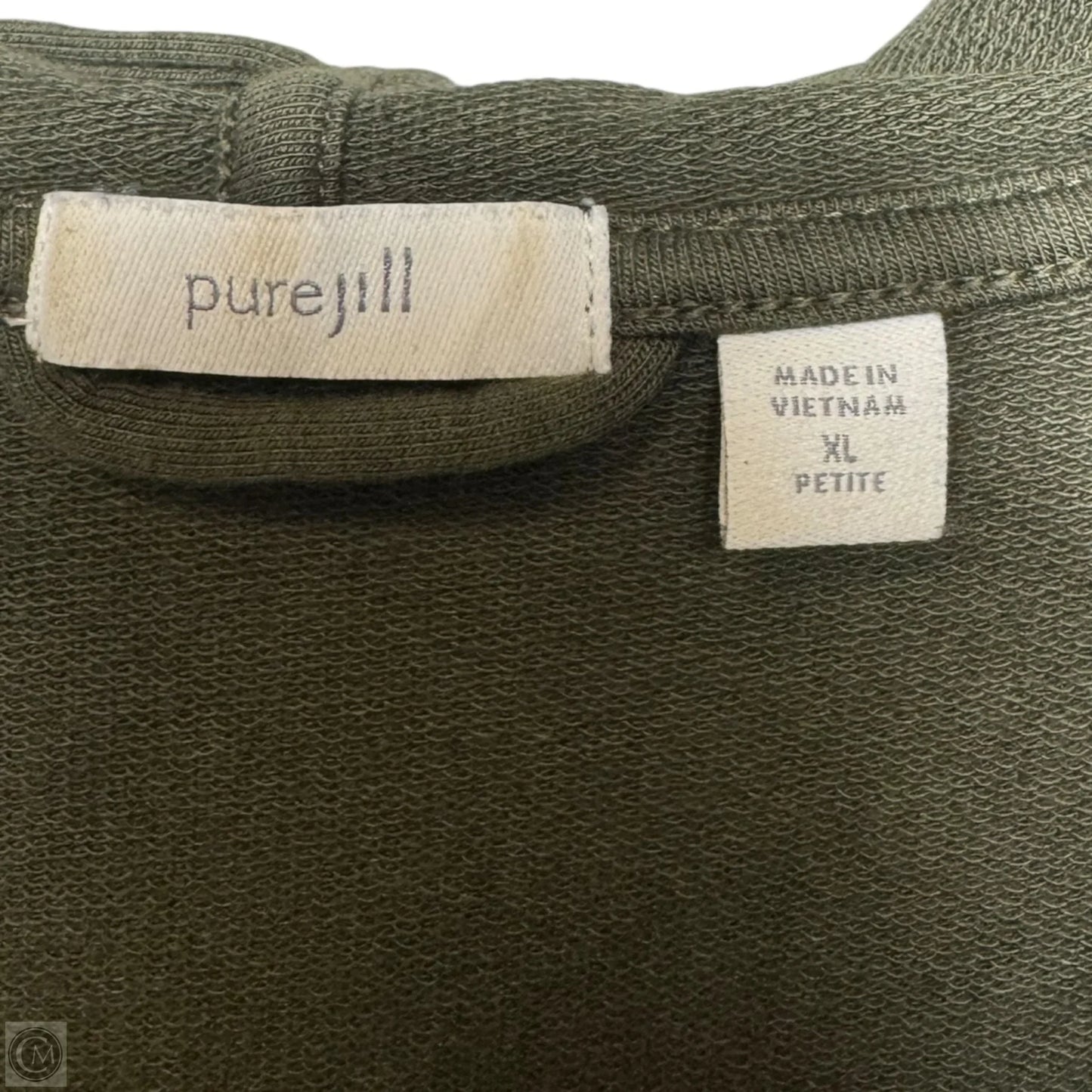 Sweatshirt Hoodie By Pure Jill In Green, Size: Xlp