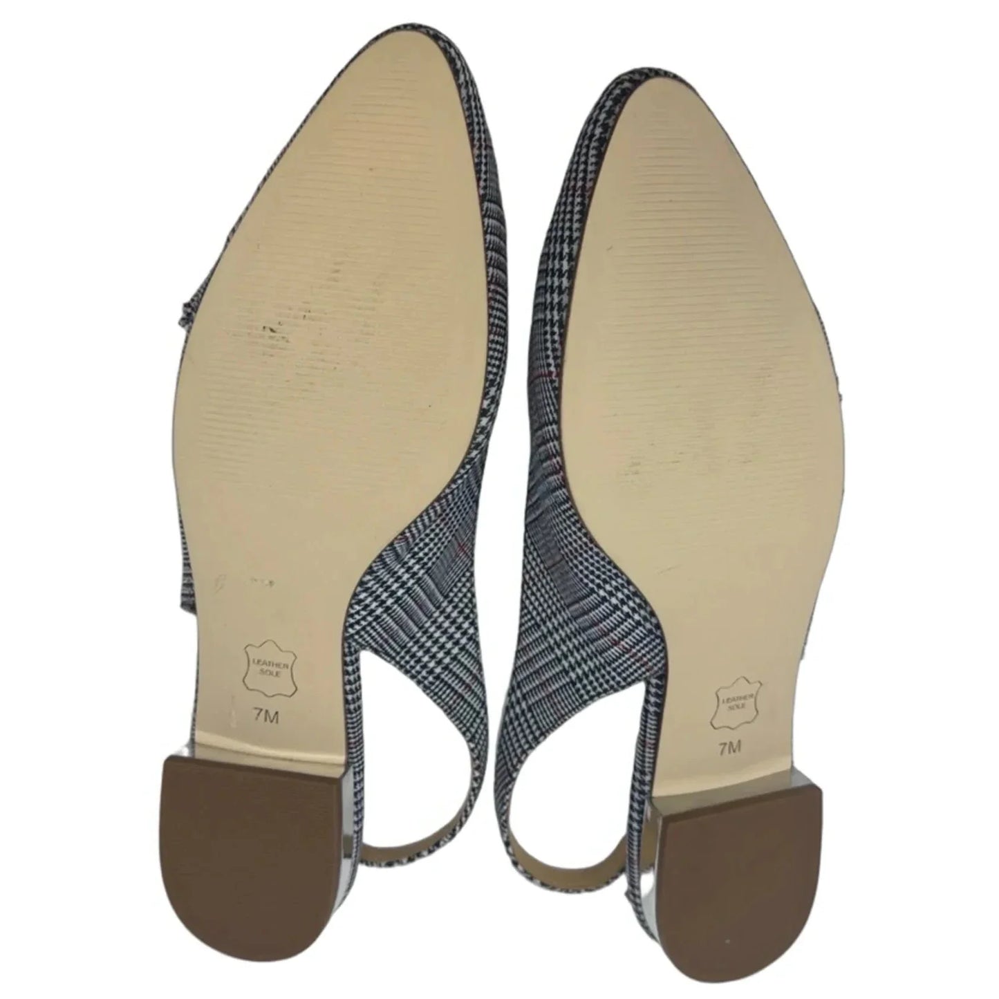 Shoes Flats By Talbots In Plaid Pattern, Size: 7