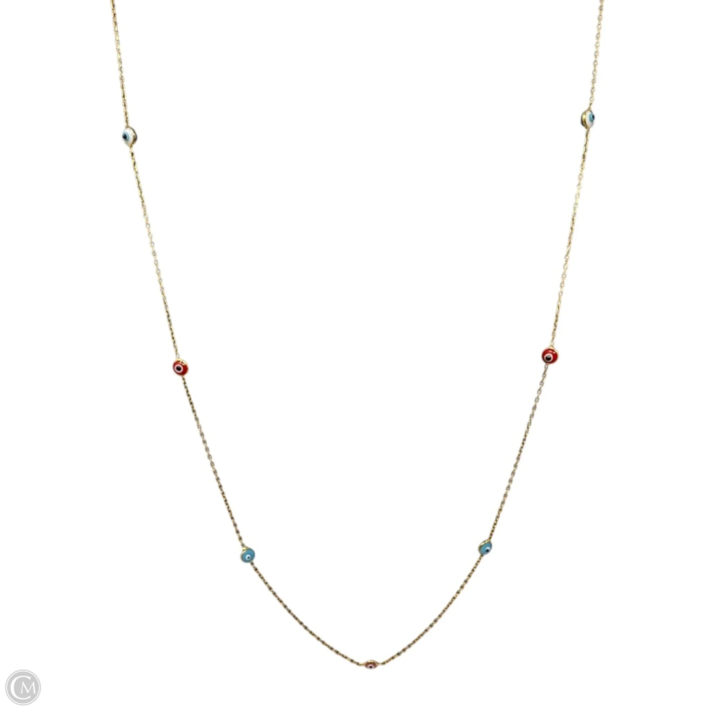 Vermeil Evil Eye Necklace Chain