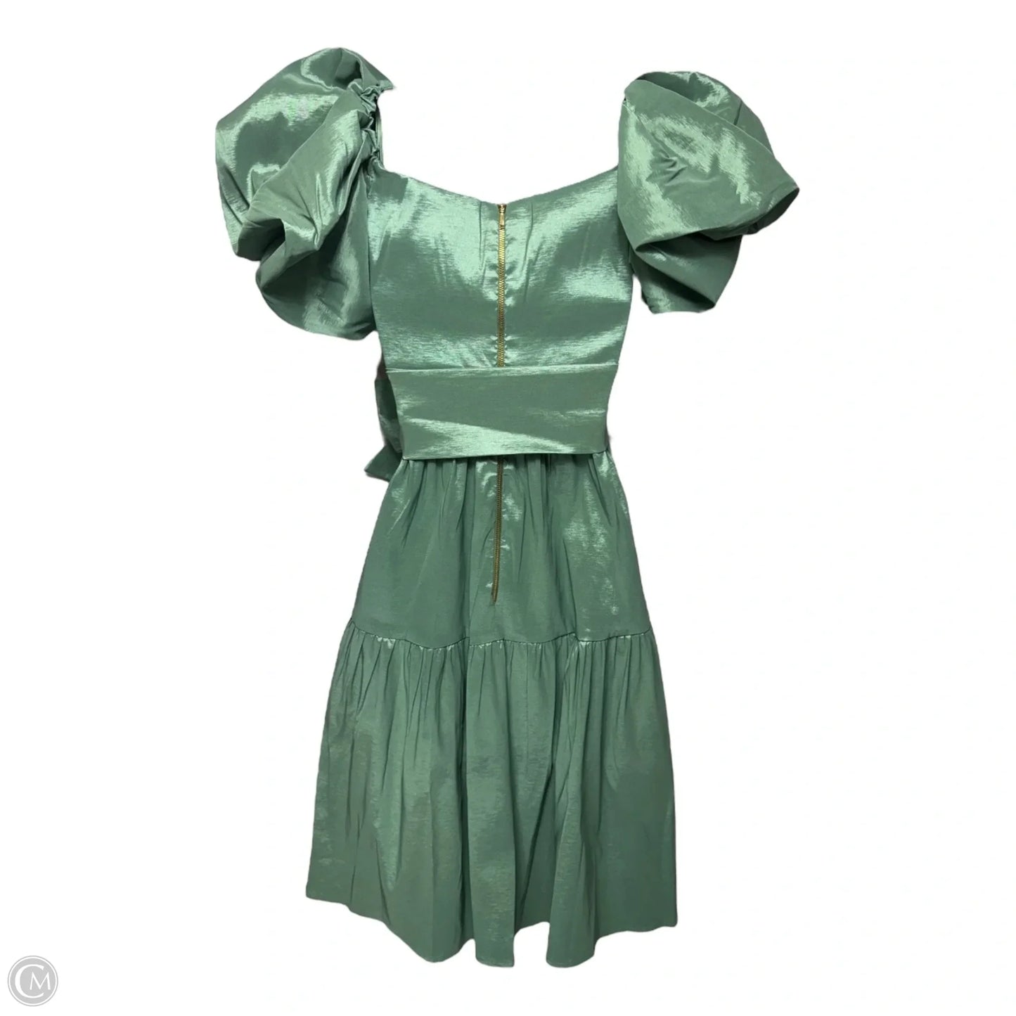 Fit and Flare Dress By Emily Moon In Sage Green, Size: S