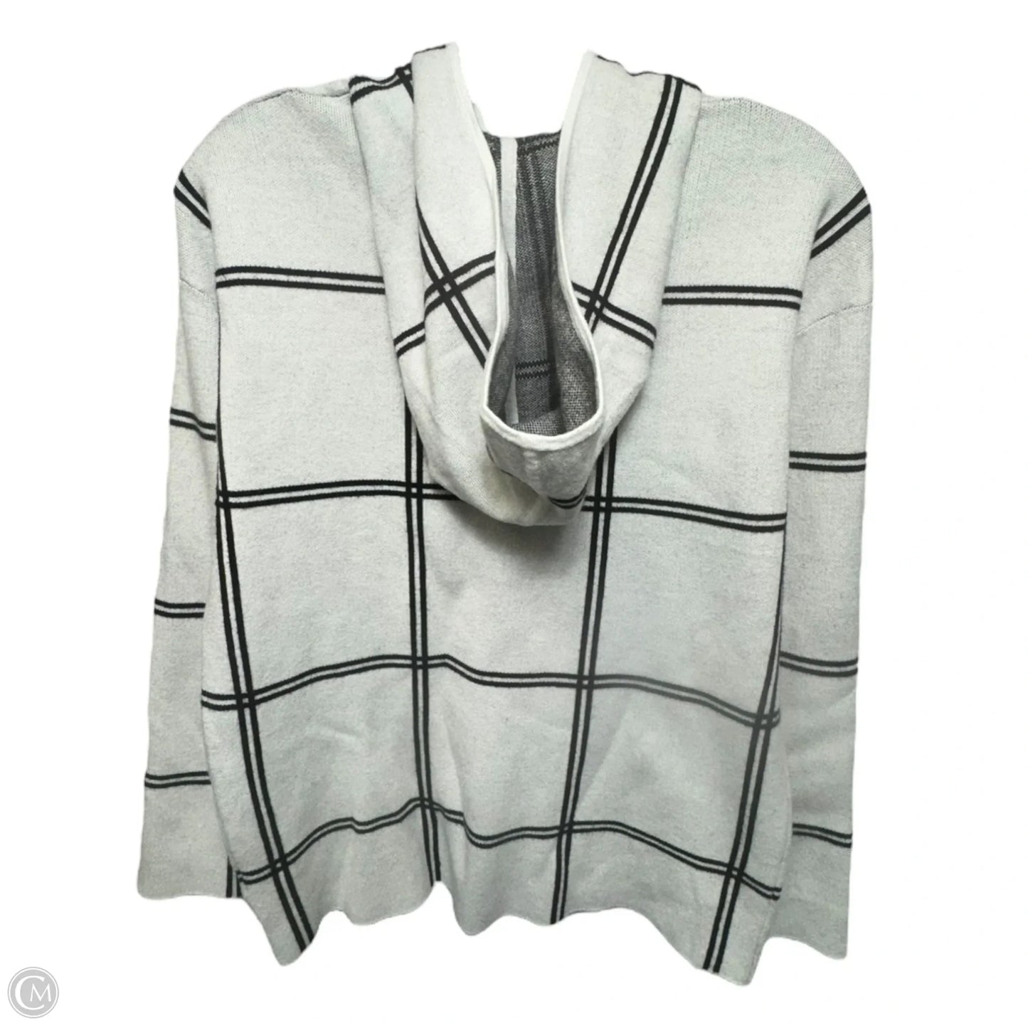 Sweatshirt Hoodie By Rachel Roy In Black & White, Size: S