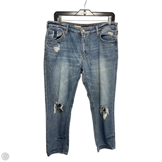 Distressed Jeans Boyfriend By Pilcro In Blue Denim, Size: 6 p