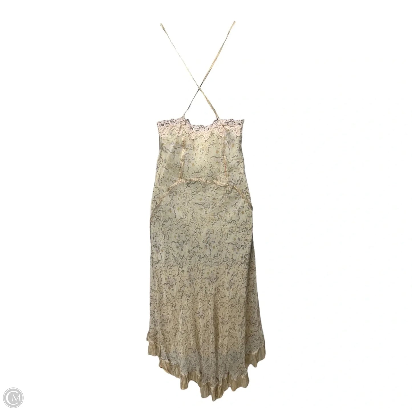 Silk Slip Dress Casual Maxi By Twin Set By Simona Barbieri In Floral Print, Size: M