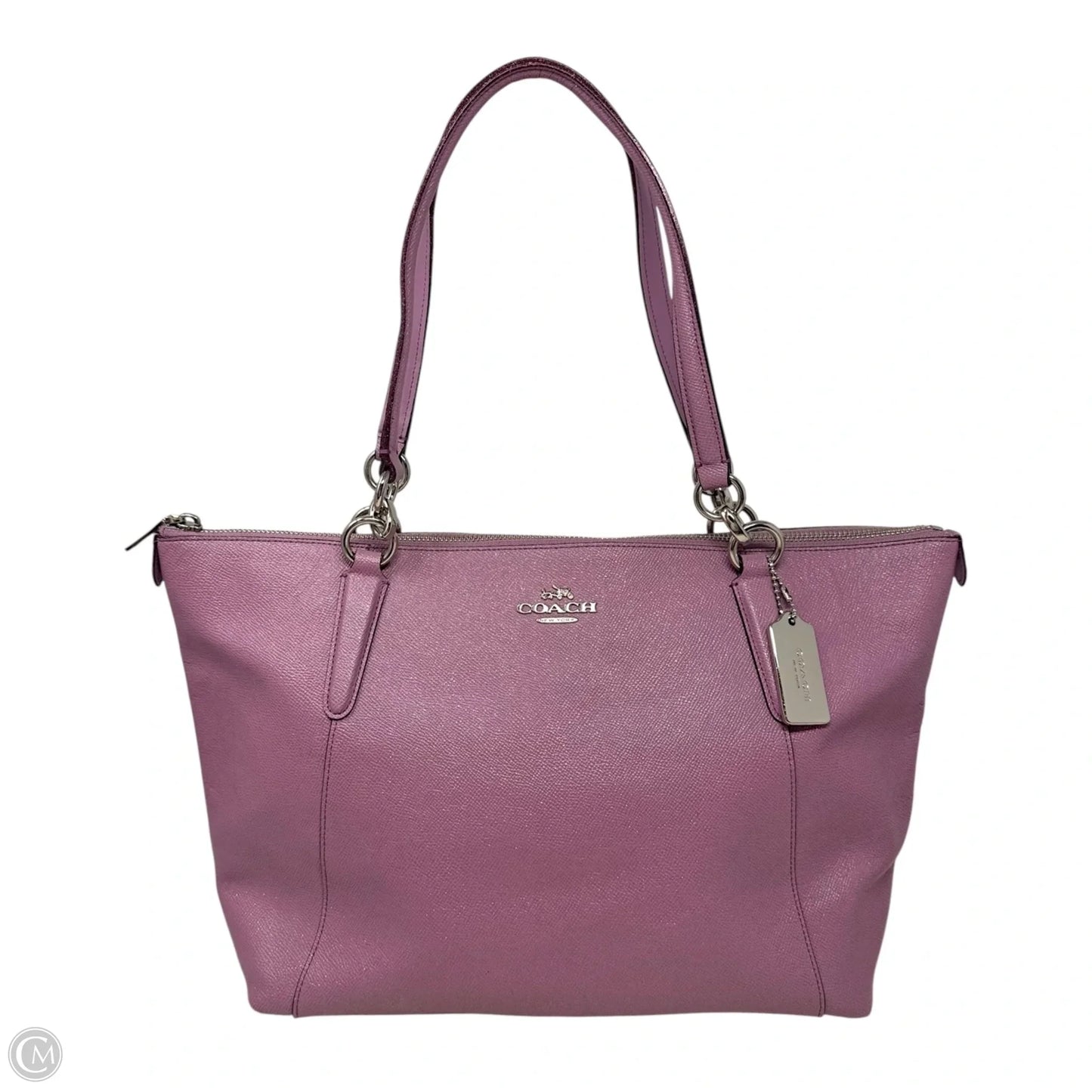 Ava Glitter Tote Designer By Coach, Size: Medium