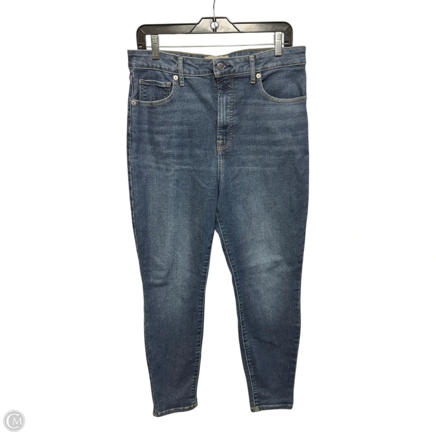 The Curvy Way-high Skinny Jean By Everlane In Blue Denim, Size: 32 Crop