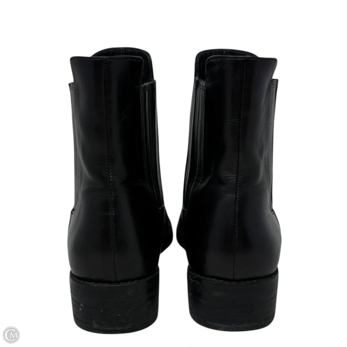 Basilico Leather Chelsea Booties Designer By Stuart Weitzman In Black, Size: 7.5