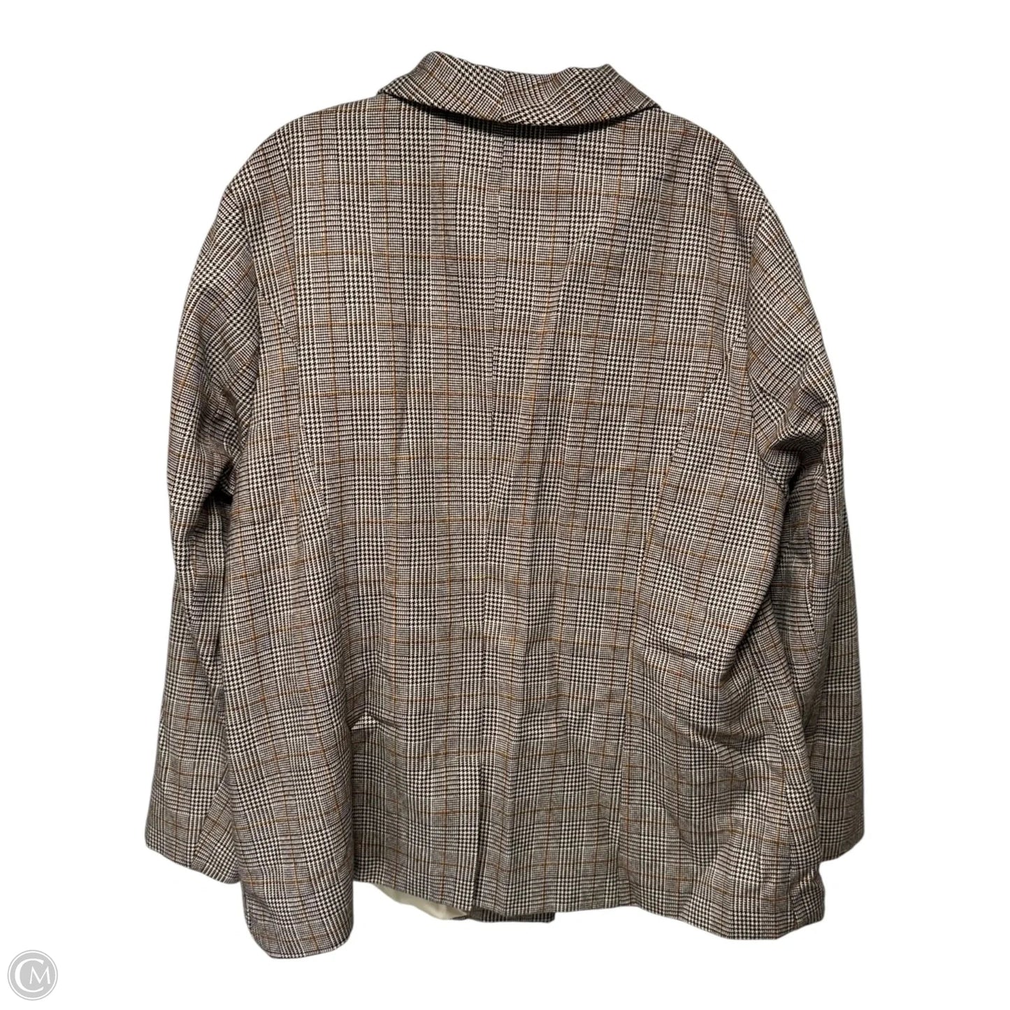 Blazer By Agnes Orinda In Plaid Pattern, Size: 2x