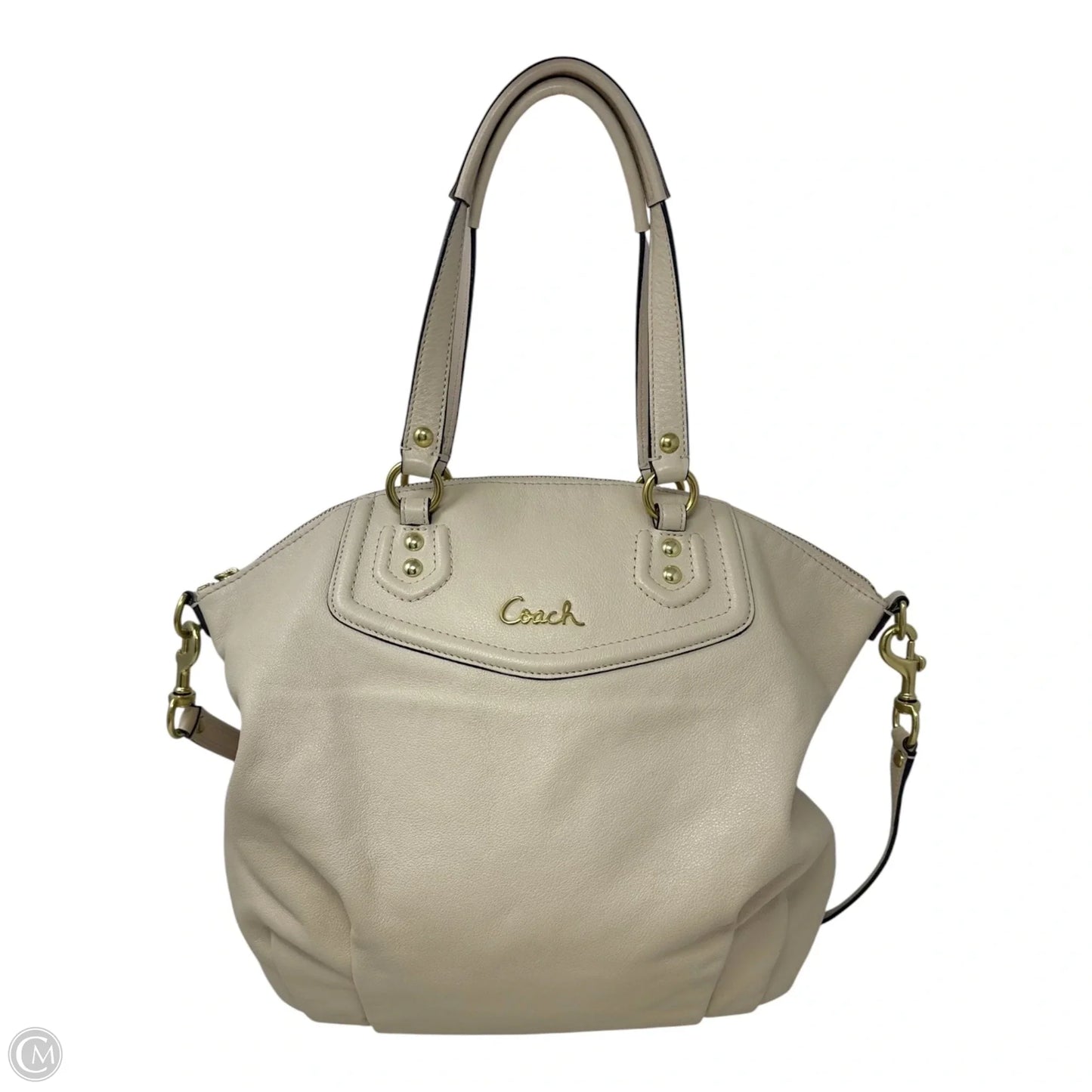 Ansley Satchel Handbag Designer By Coach, Size: Large