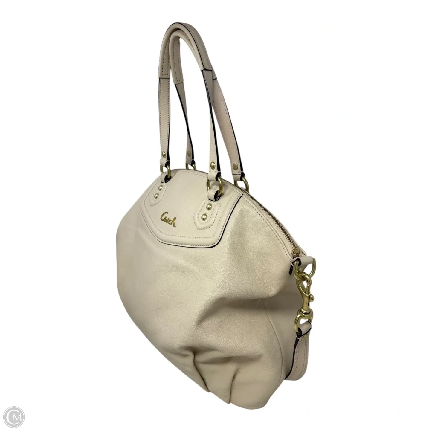 Ansley Satchel Handbag Designer By Coach, Size: Large